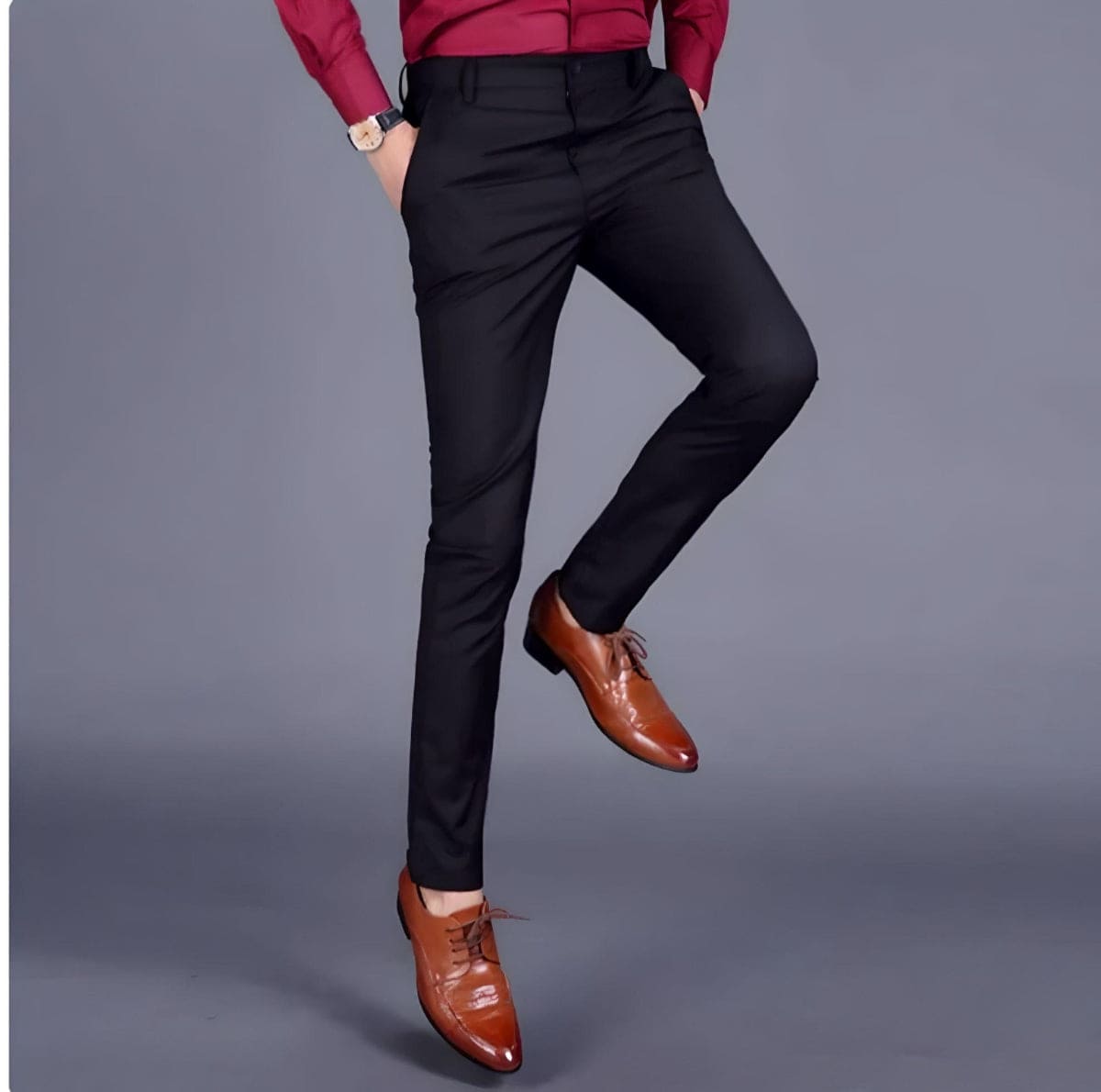 Klassieke Heren Broek met Stretch
